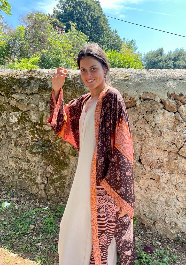 Long Silk Kimono