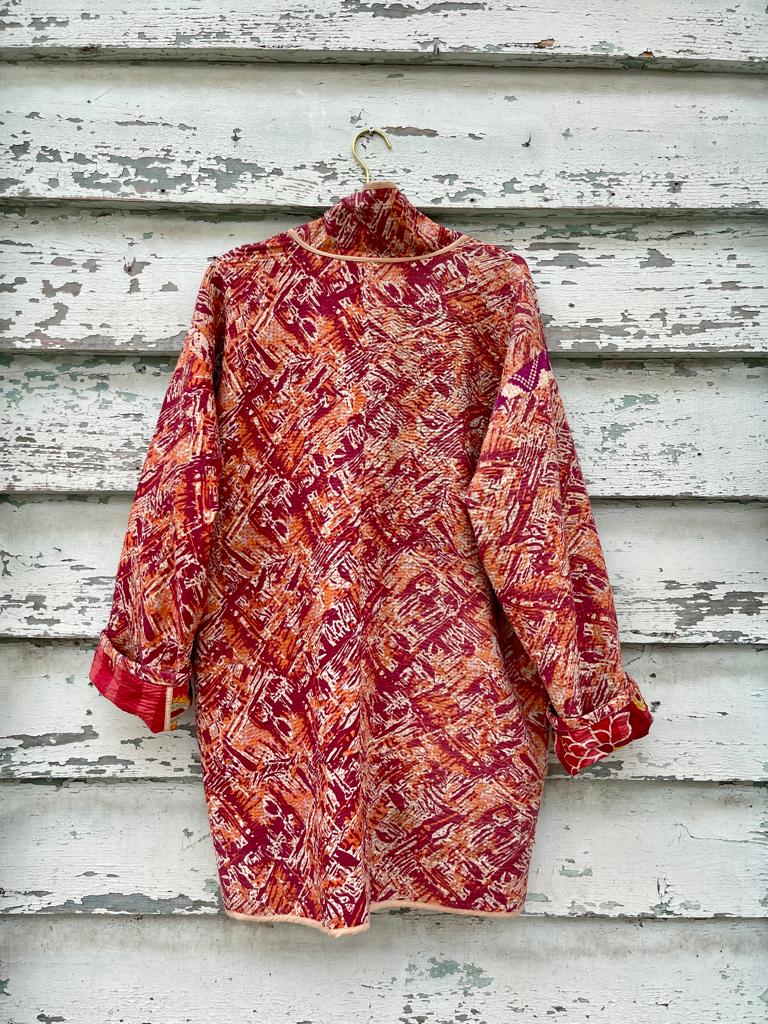 Vintage Reversible Kantha Kimono