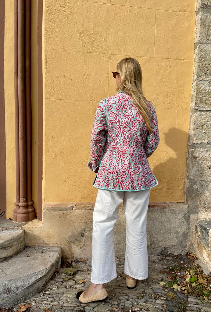 Block Print Quilted Reversible Jacket