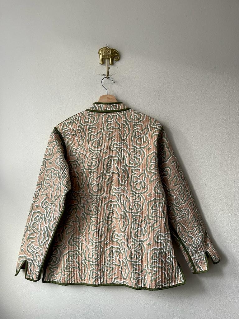 Block Print Quilted Reversible Jacket