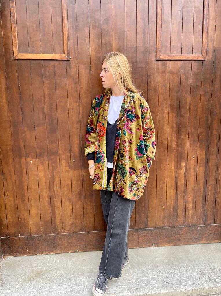 Velvet Kimono Short