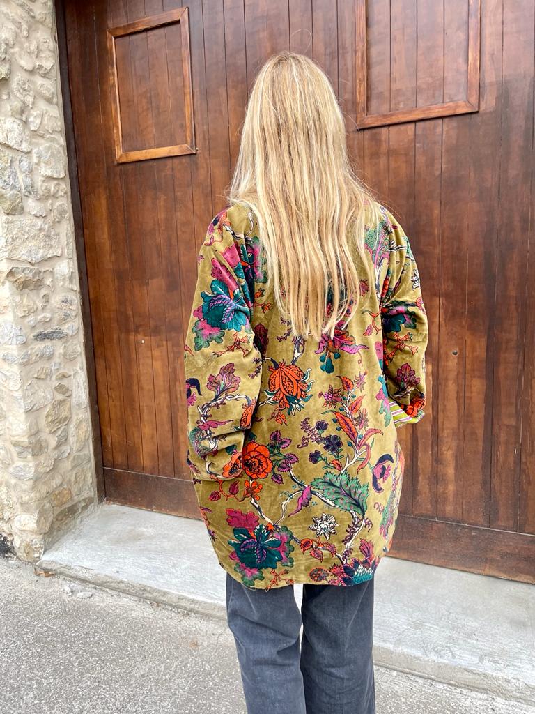 Velvet Kimono Short