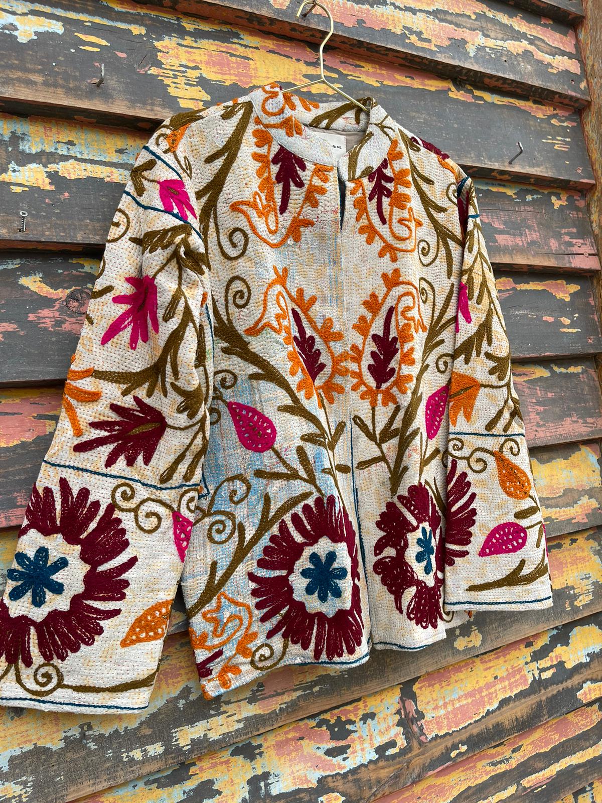 Old kantha with Suzani Jacket