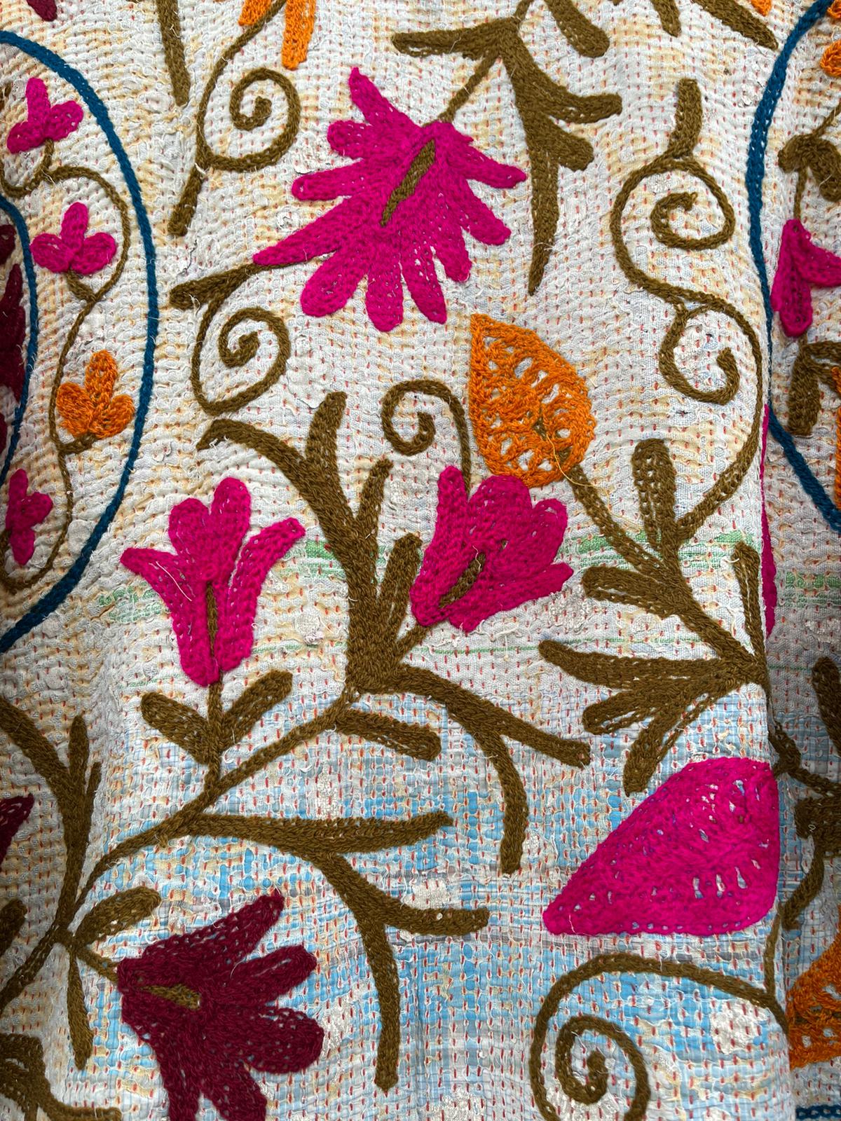 Old kantha with Suzani Jacket