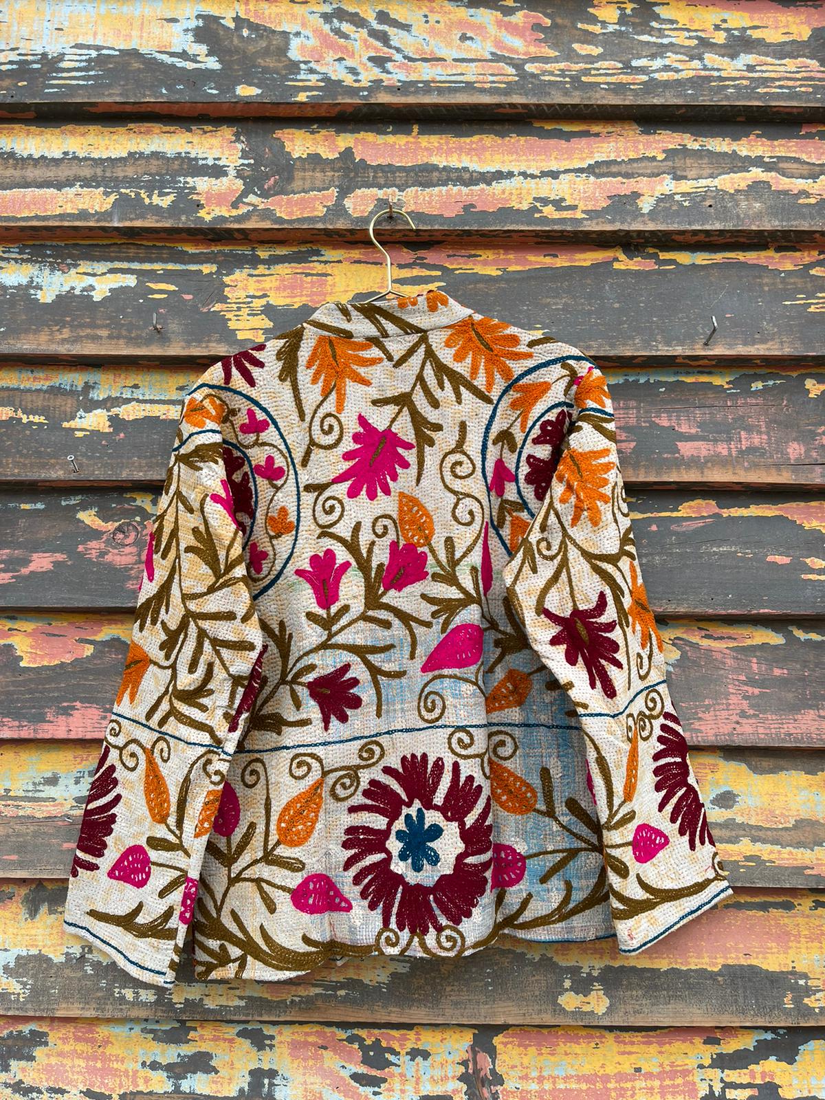 Old kantha with Suzani Jacket