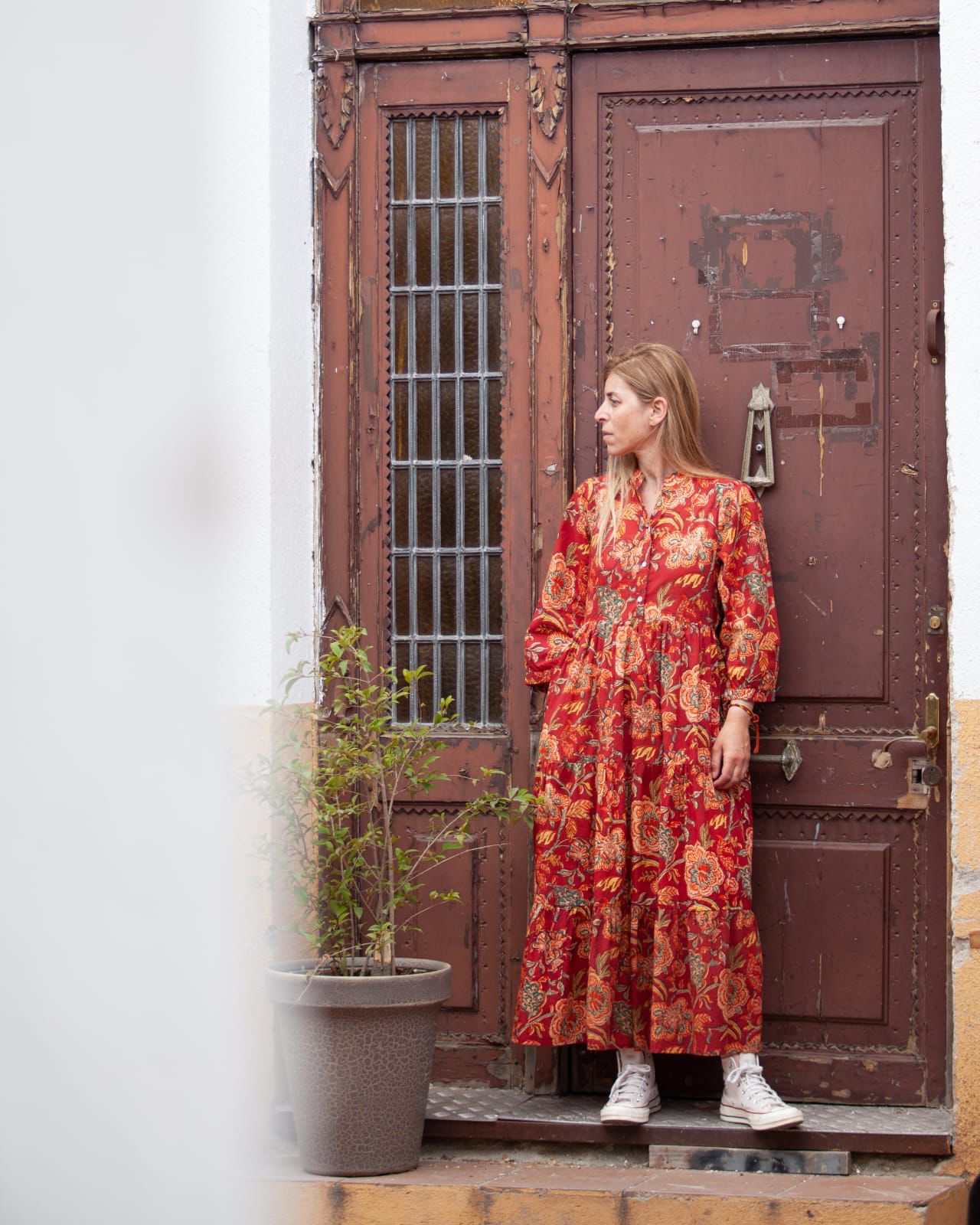 Loretta Dress Red
