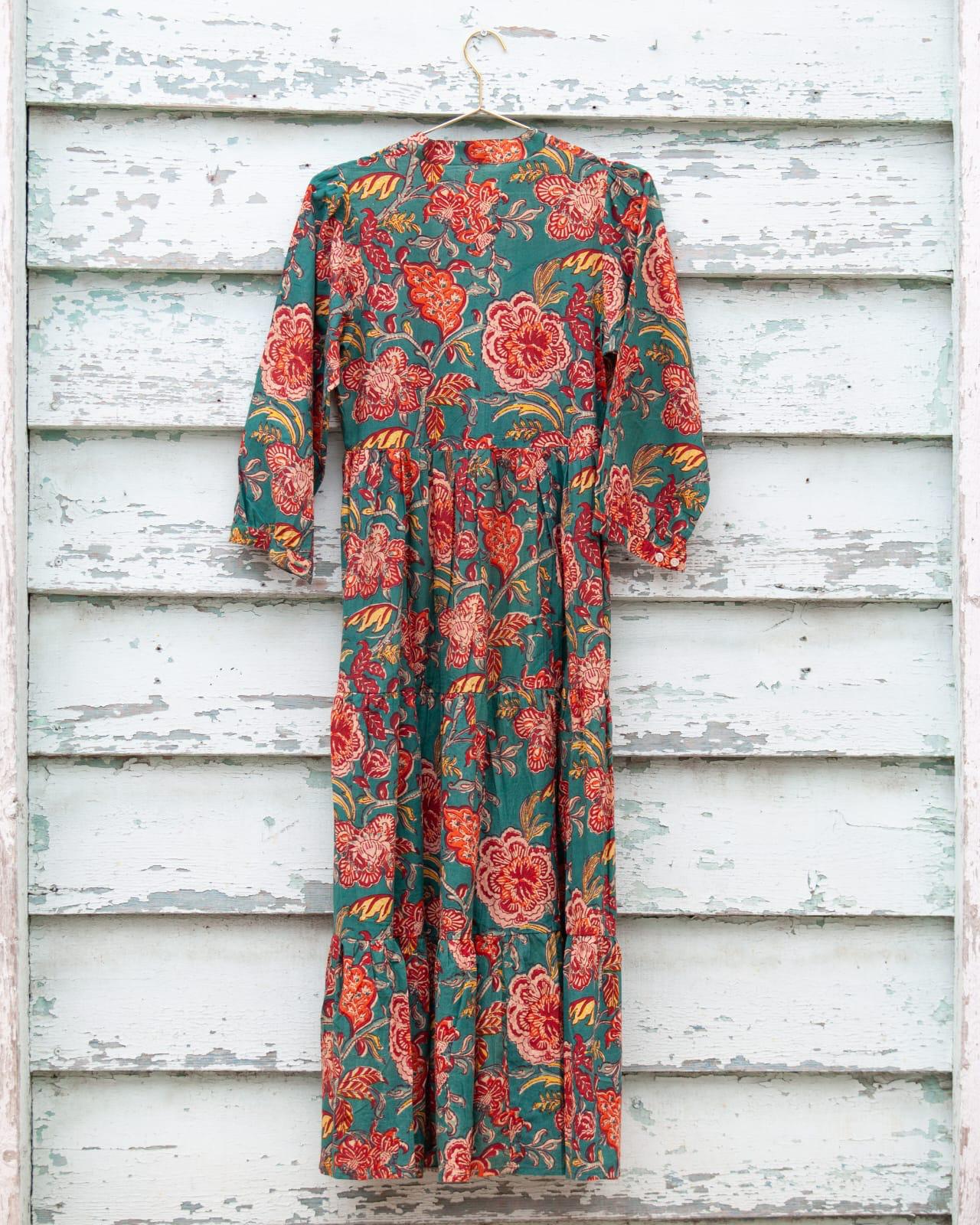 Loretta Dress Green