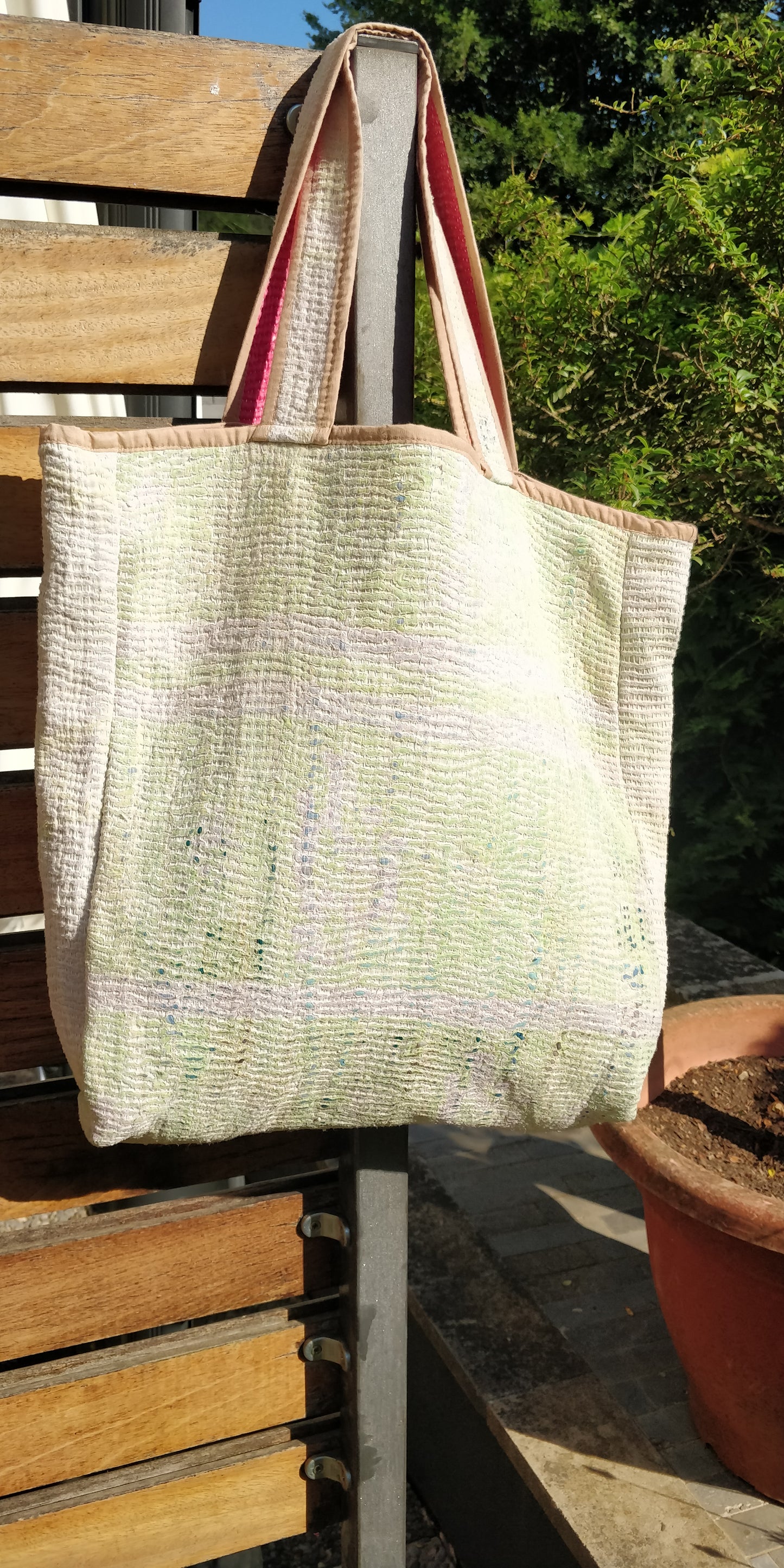 Reversible Kantha Market Bag