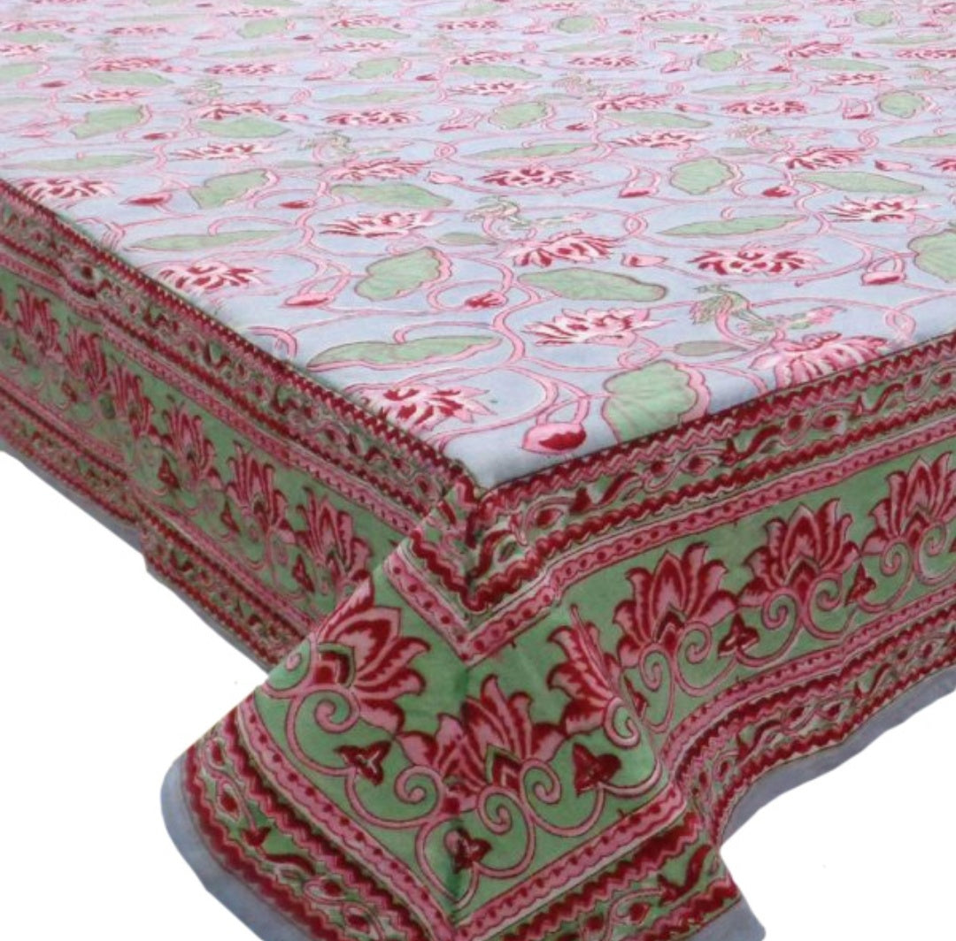 Block Print Table Cloth (150 cms X 220 cms. 6- 8 comensales)