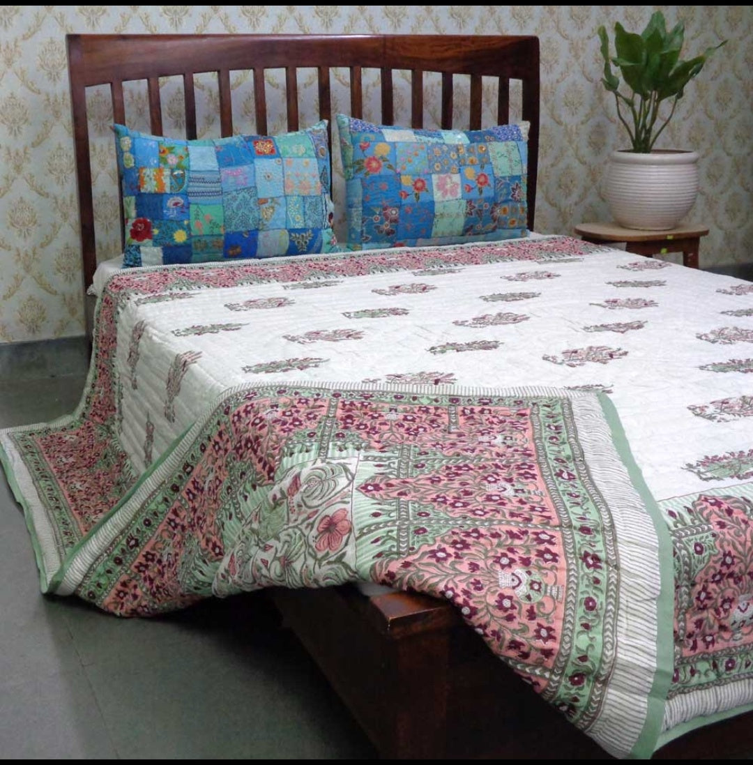 Block Print Quilts (Medidas: 210 x 265 cms)