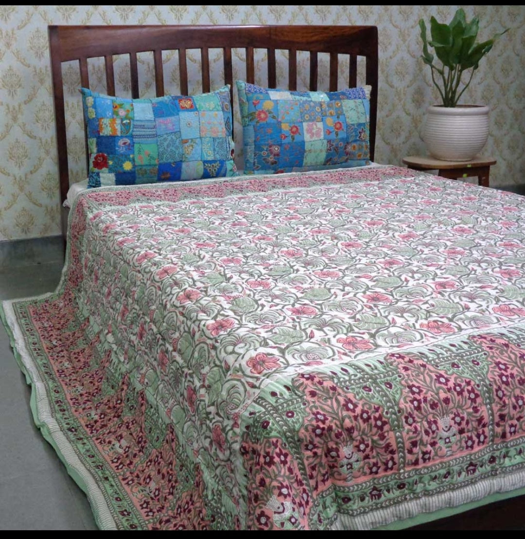 Block Print Quilts (Medidas: 210 x 265 cms)