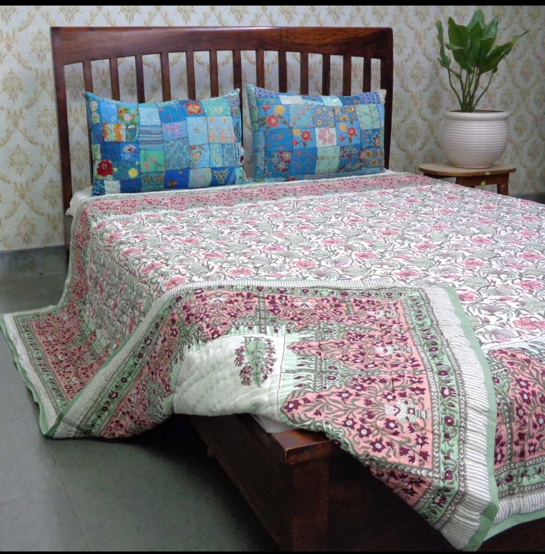 Block Print Quilts (Medidas: 210 x 265 cms)