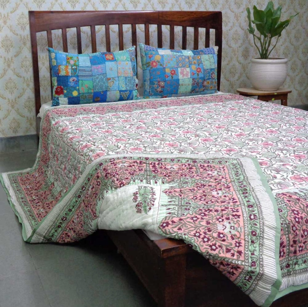Block Print Quilts (Medidas: 210 x 265 cms)