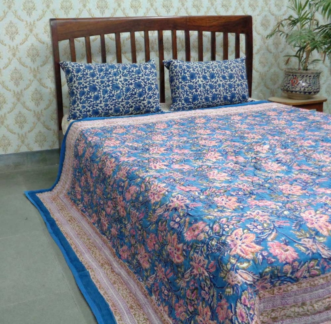 Block Print Quilts (Medidas: 210 x 265 cms)
