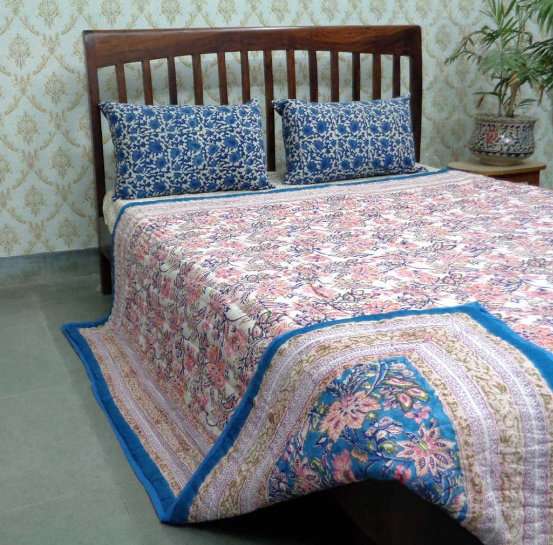 Block Print Quilts (Medidas: 210 x 265 cms)