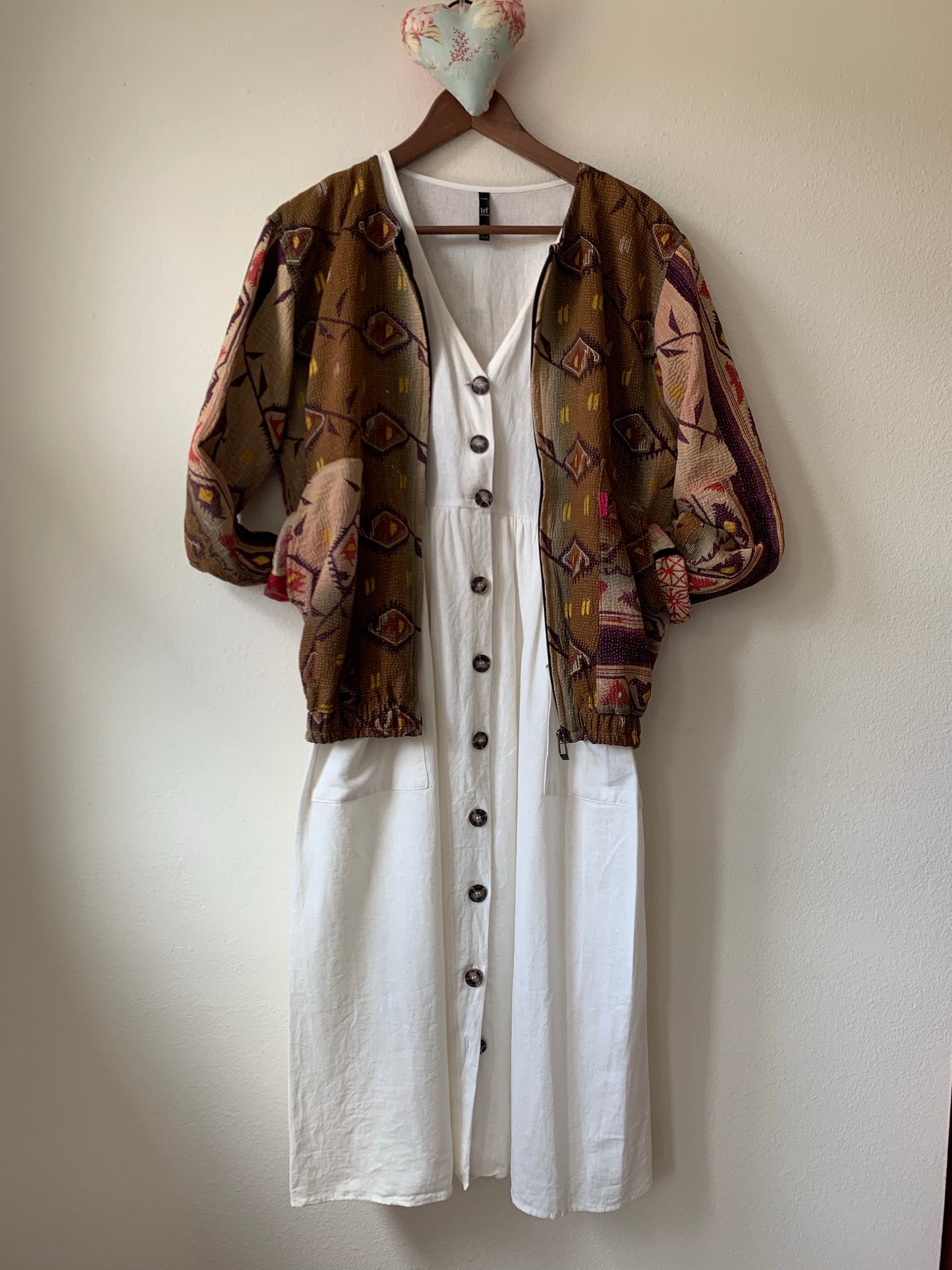 Vintage Kantha Bomber Jacket - Sanjanaandme