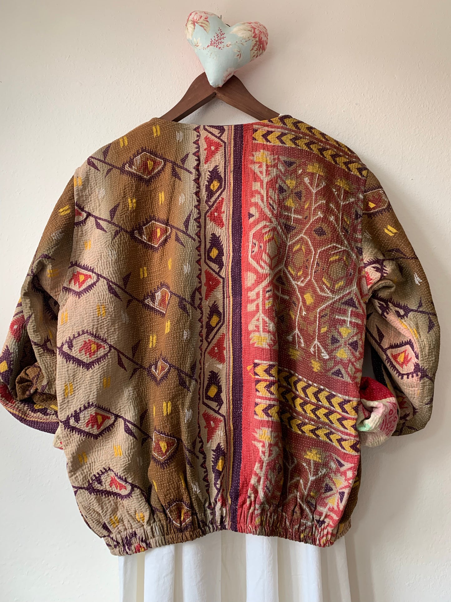 Vintage Kantha Bomber Jacket - Sanjanaandme