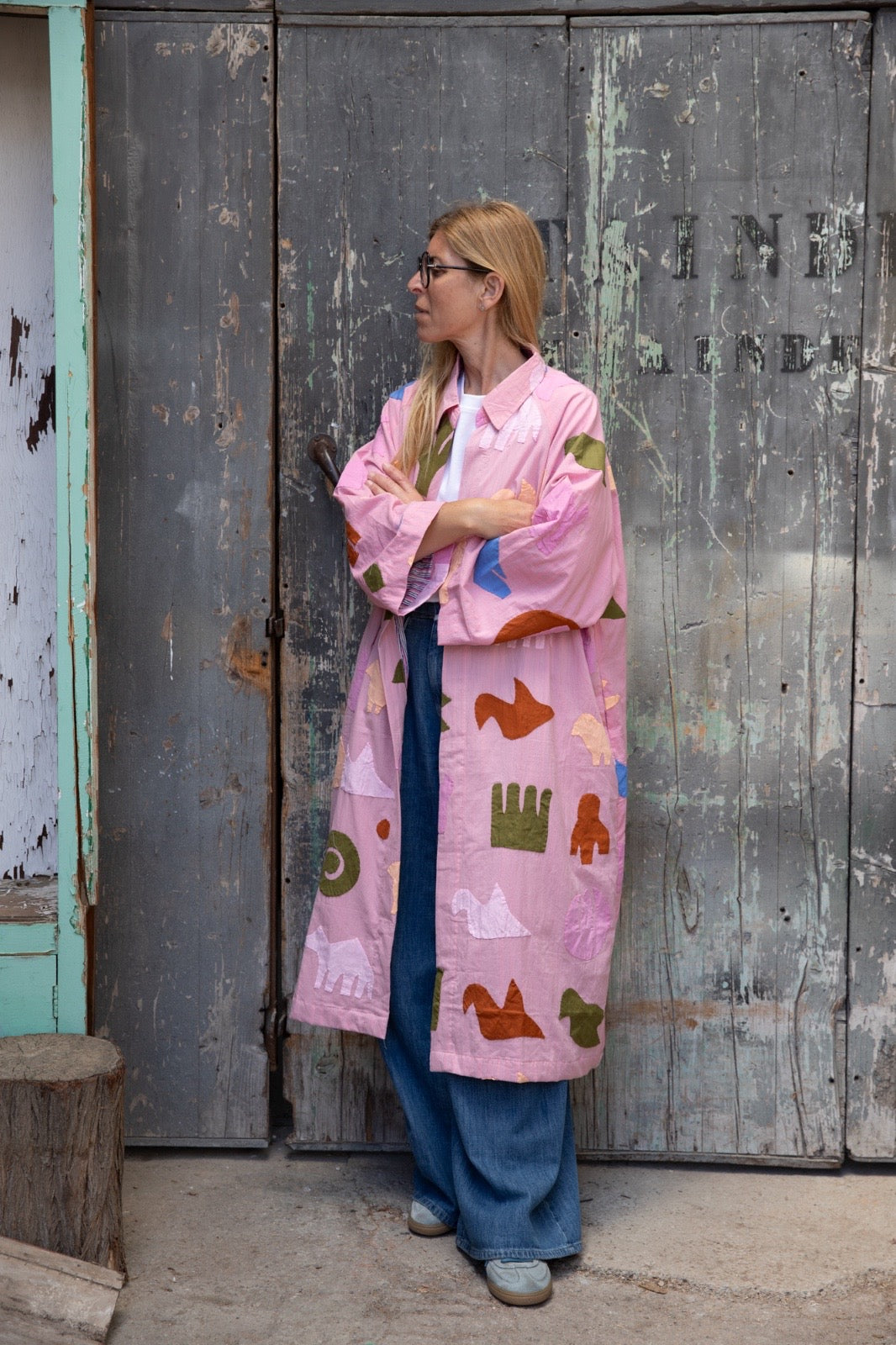 Amal light pink jacket