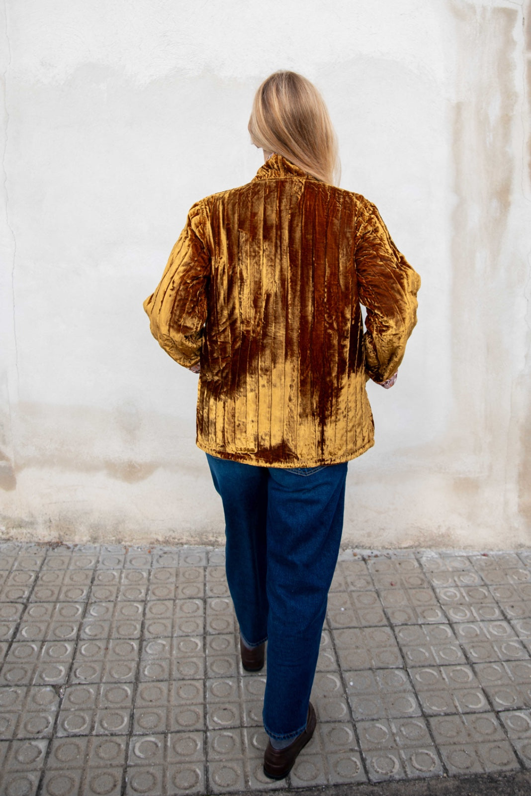 Silk Velvet Quilted Jacket