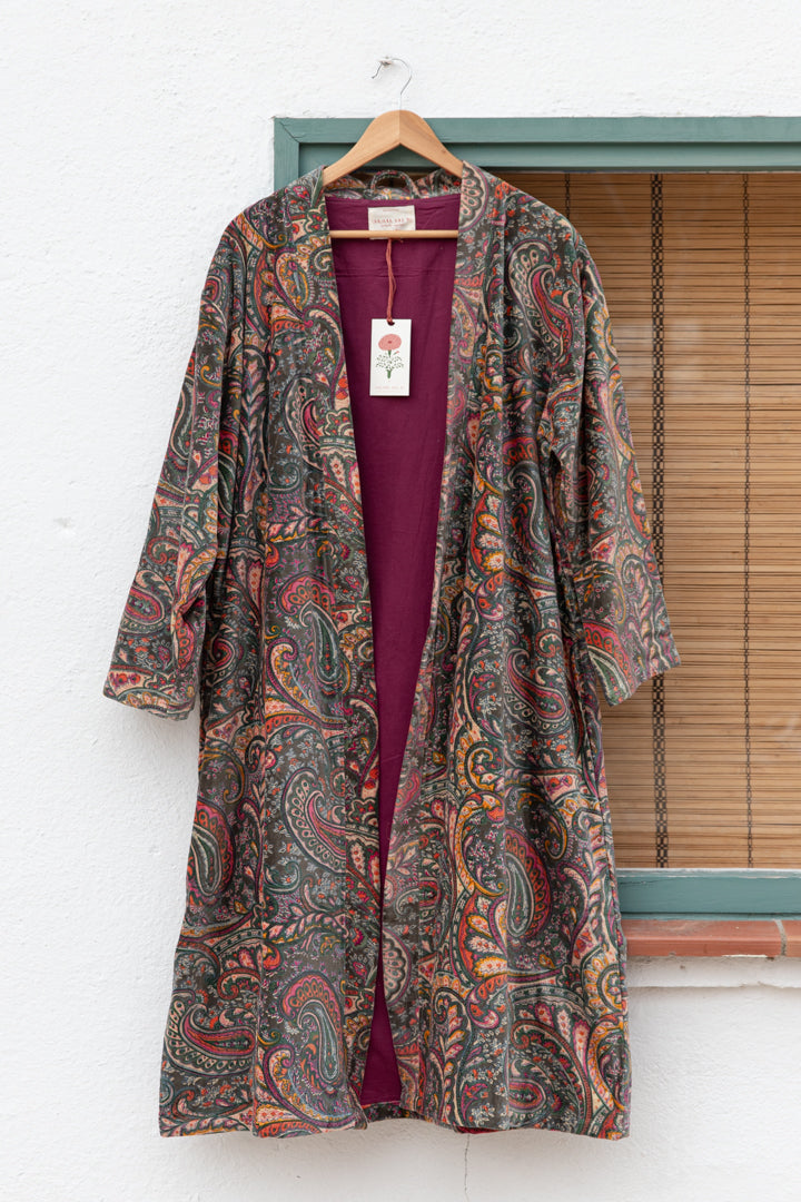 Velvet Pashley Green kimono