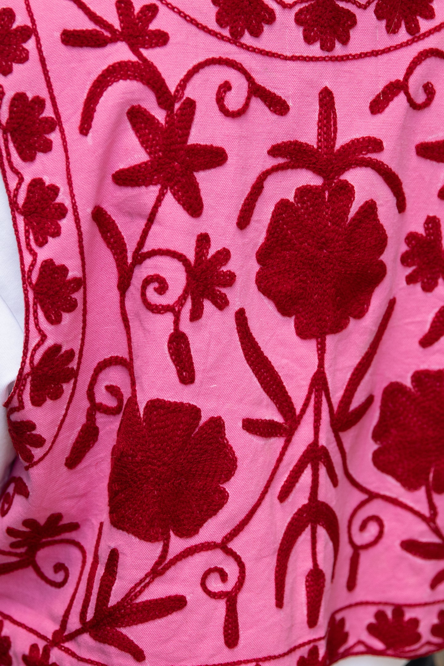 Pink Suzani vest