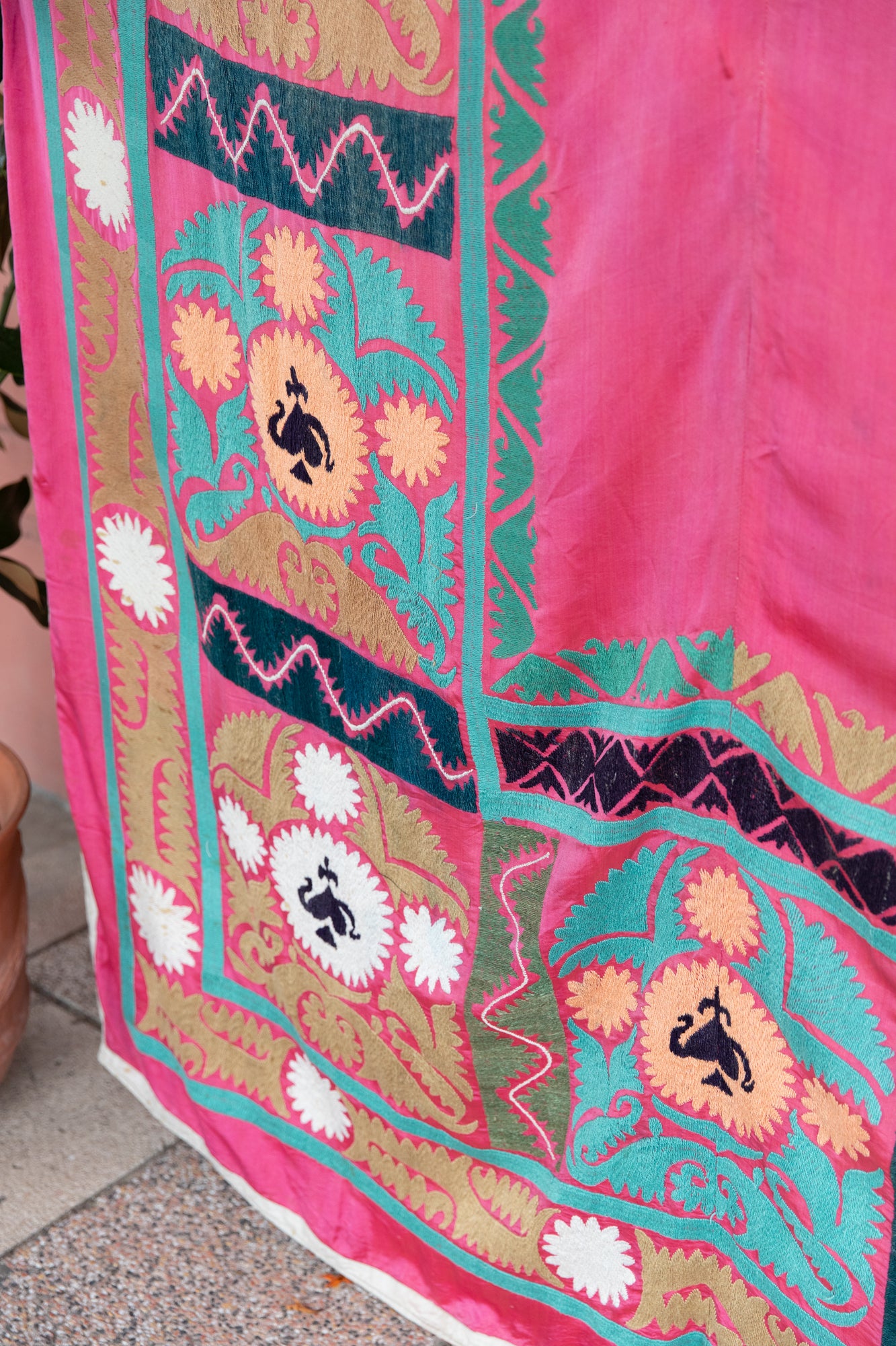 Vintage Suzani Quilt