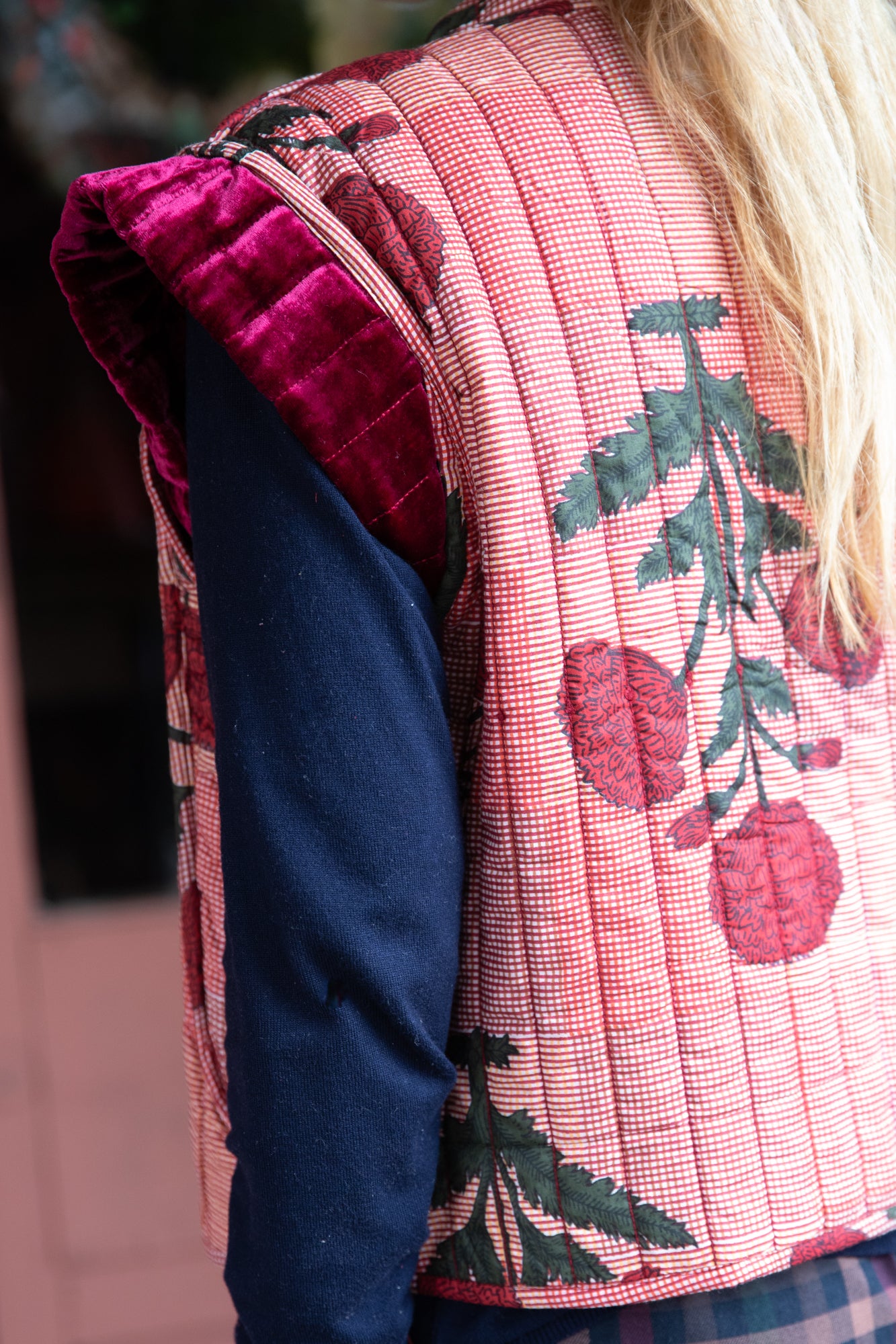 Silk Velvet Reversible Vest