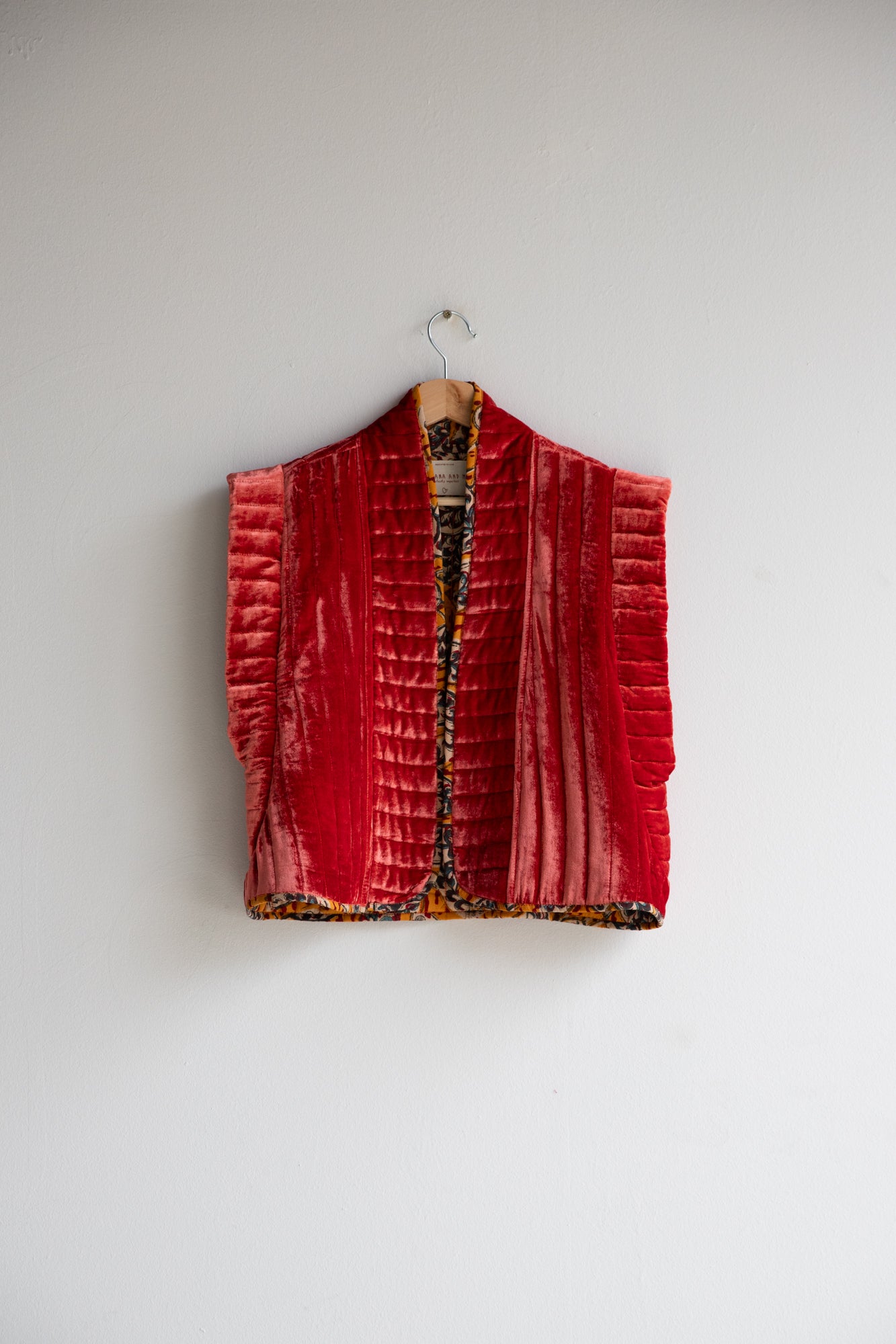Silk Velvet Reversible Vest