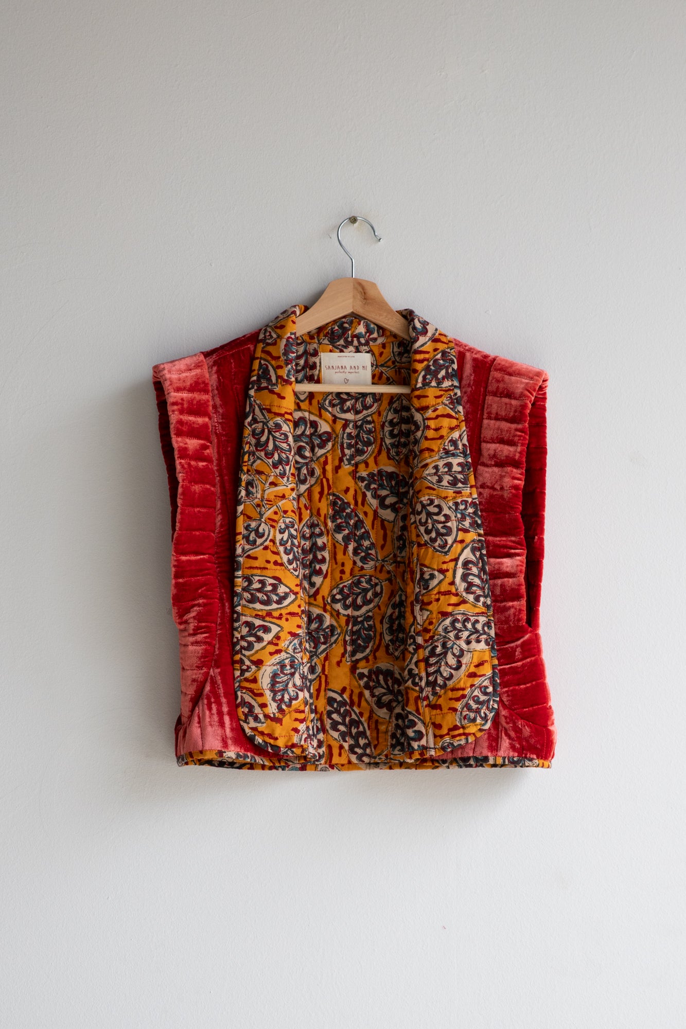 Silk Velvet Reversible Vest