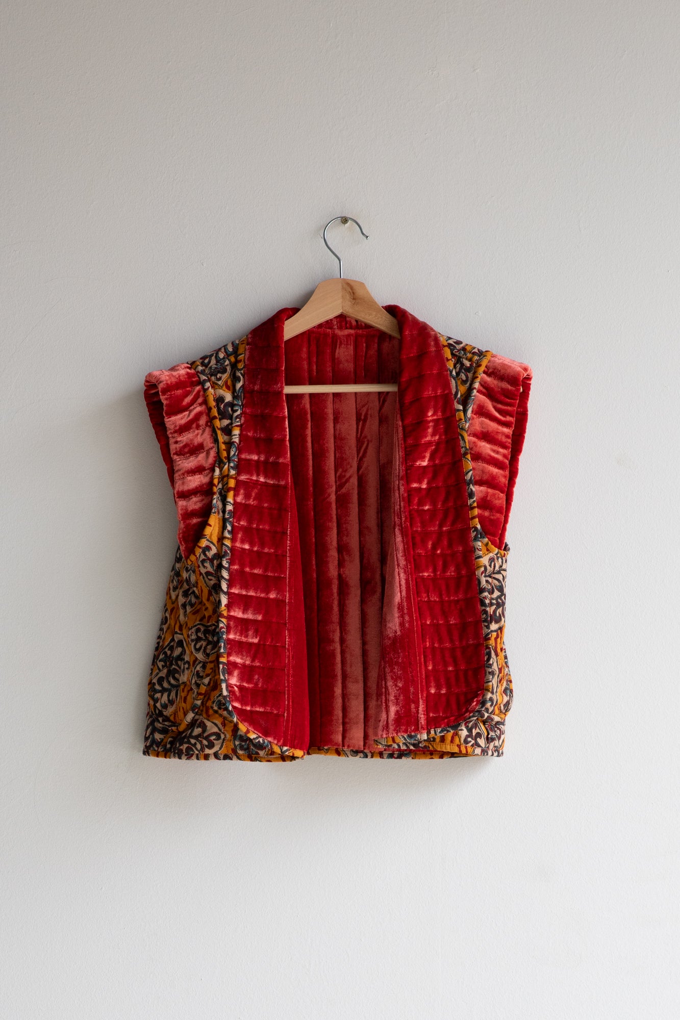 Silk Velvet Reversible Vest