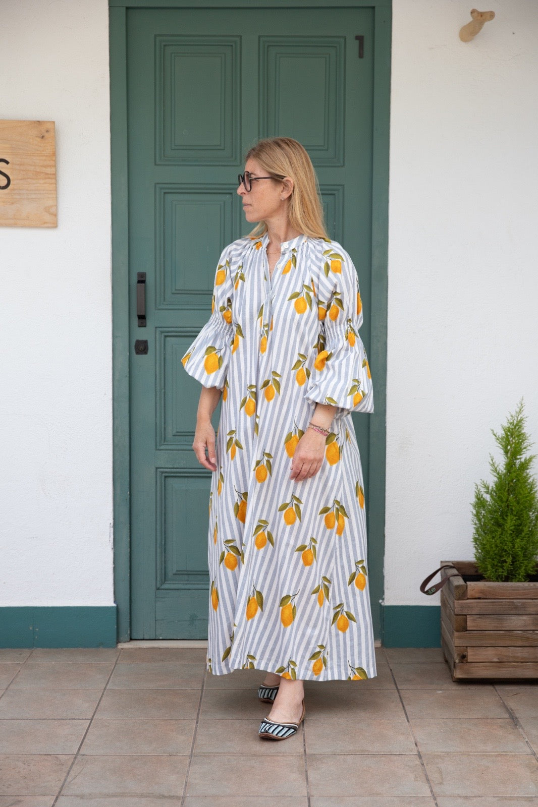 Grey lemons dress