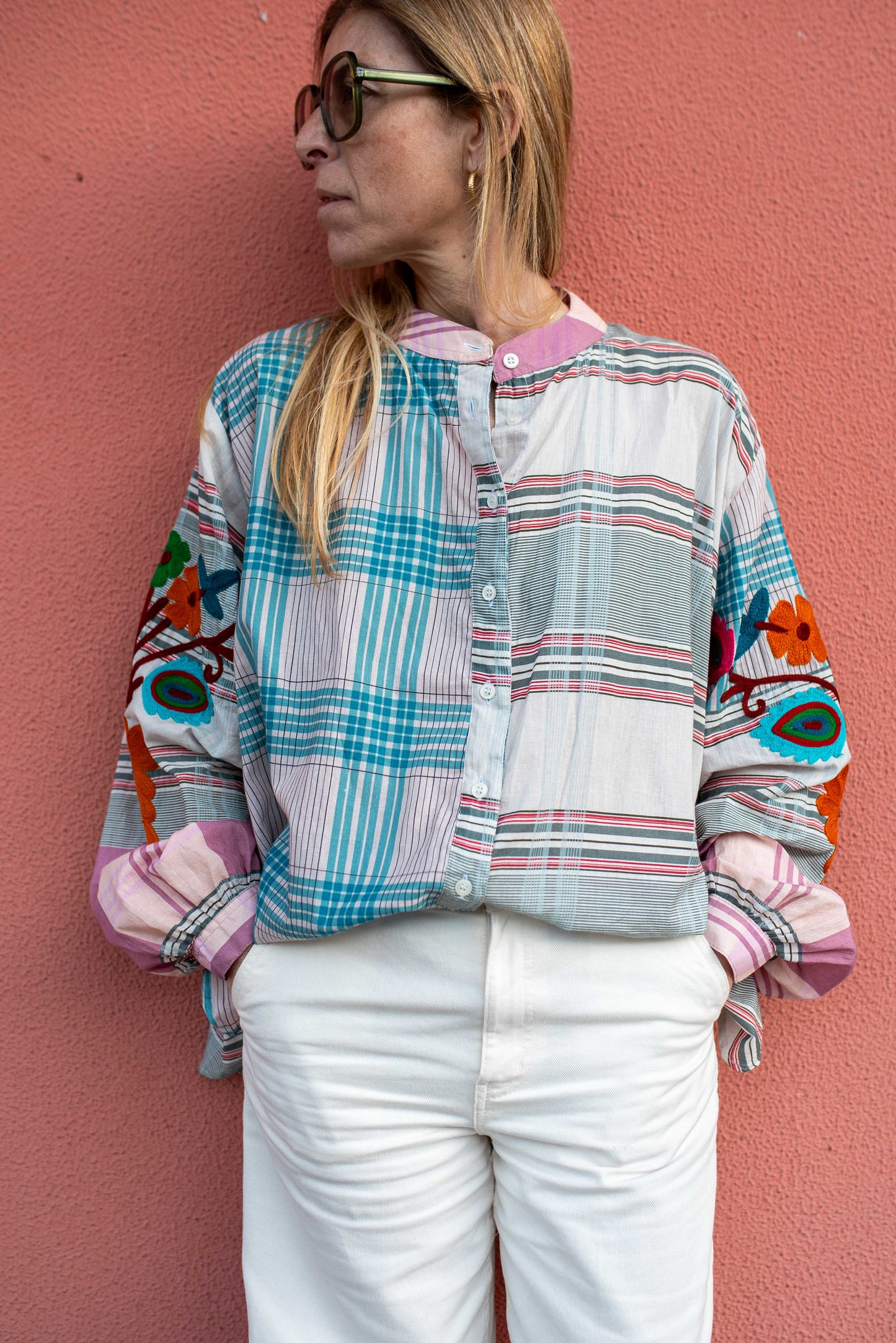 Cotton Embroidered Shirt