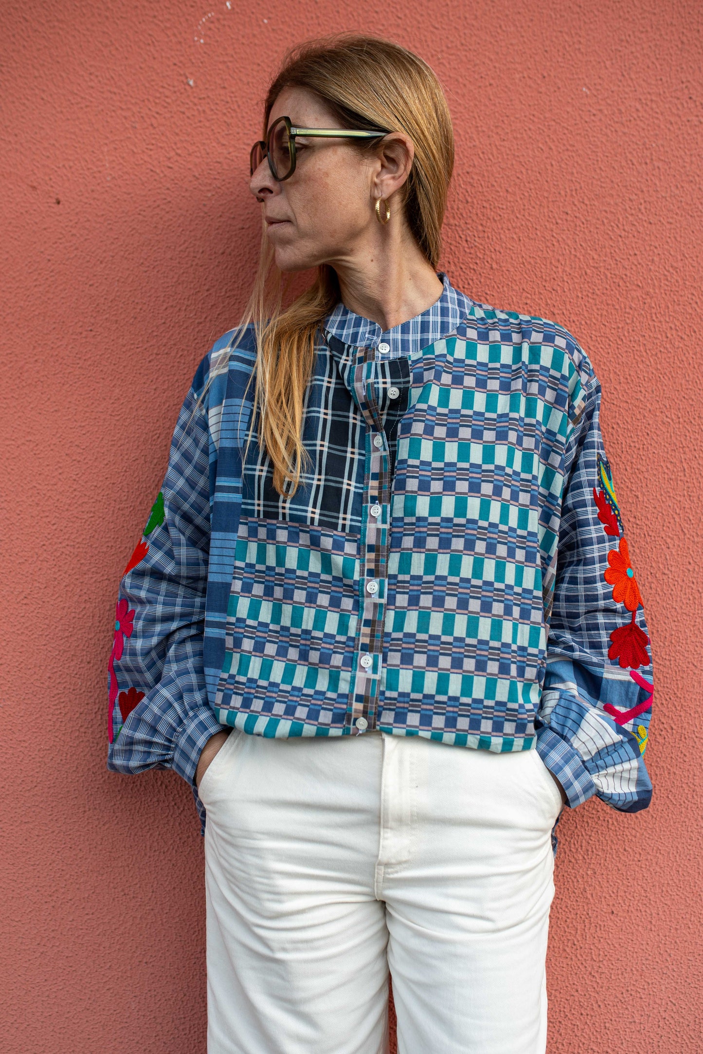 Cotton Embroidered Shirt