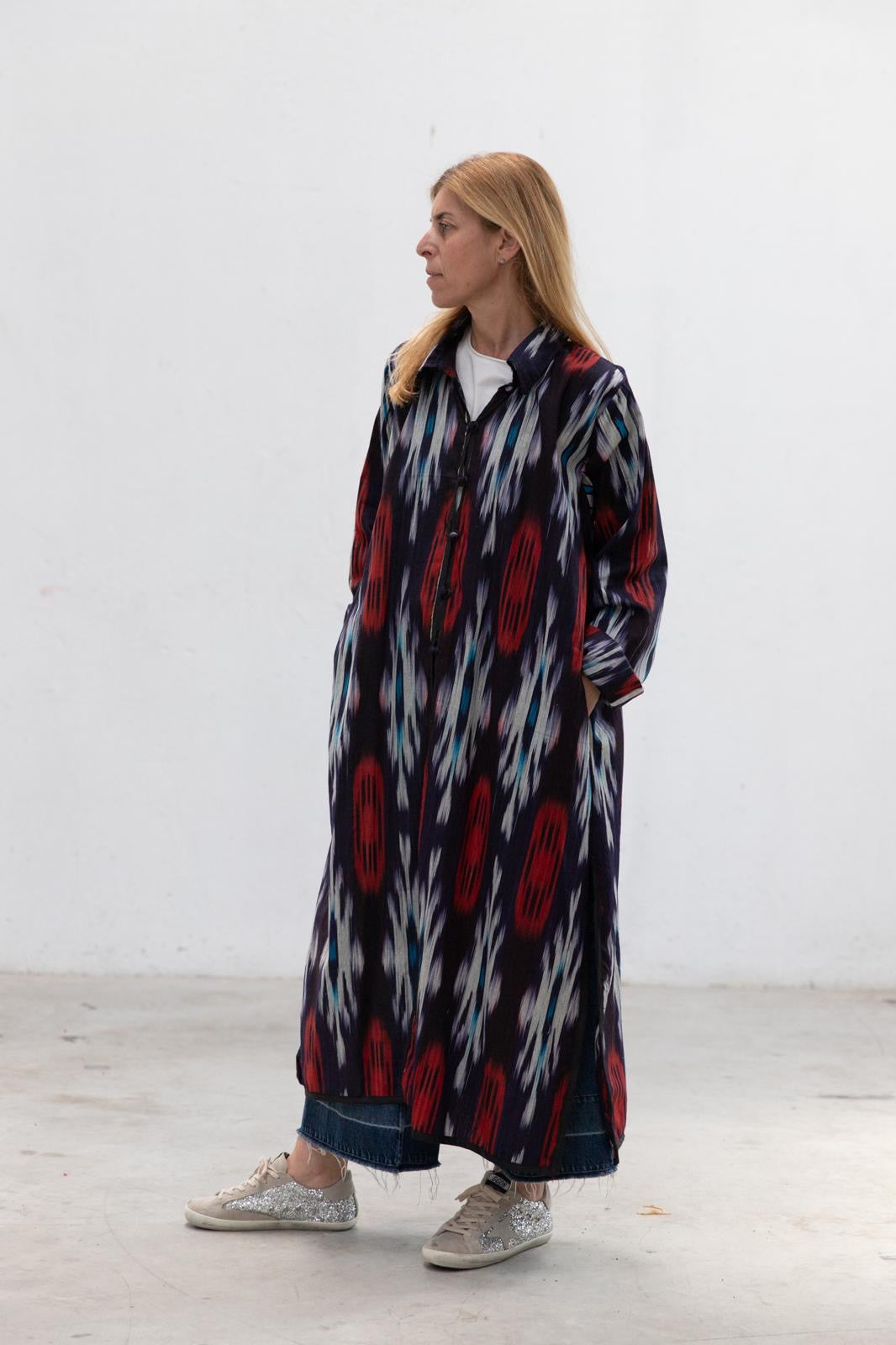 Ikat Long Jacket