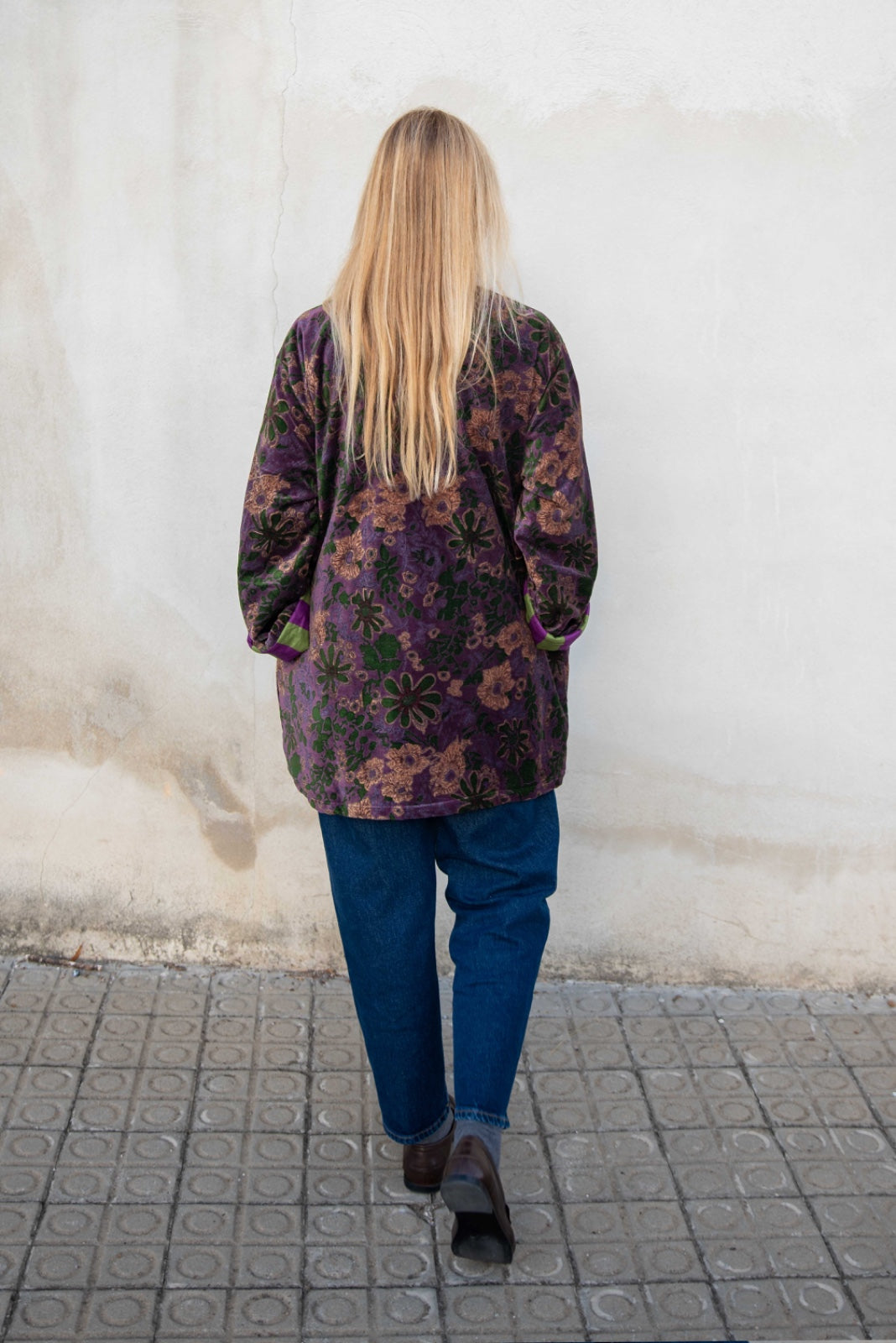 Short Velvet Kimono