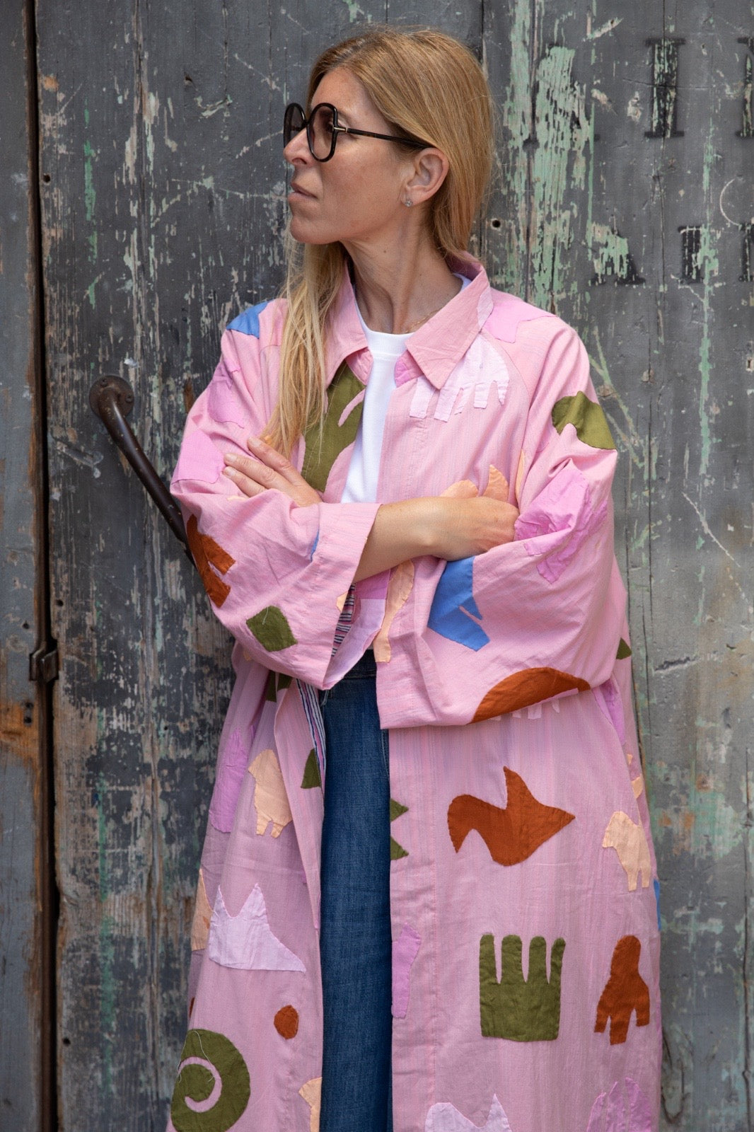 Amal light pink jacket