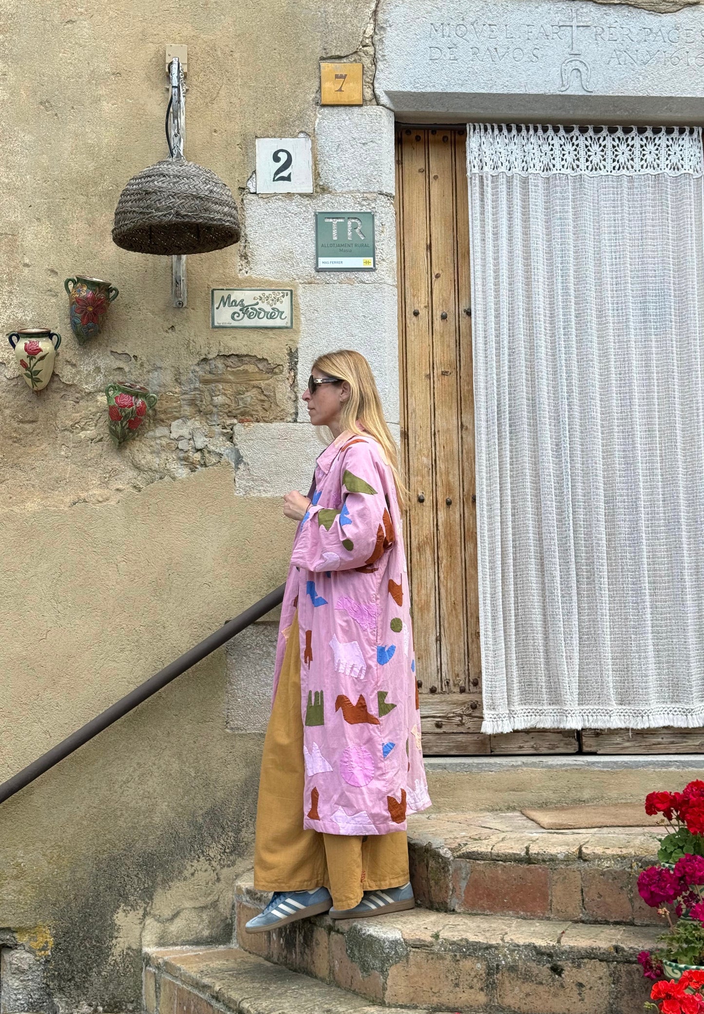 Amal light pink jacket
