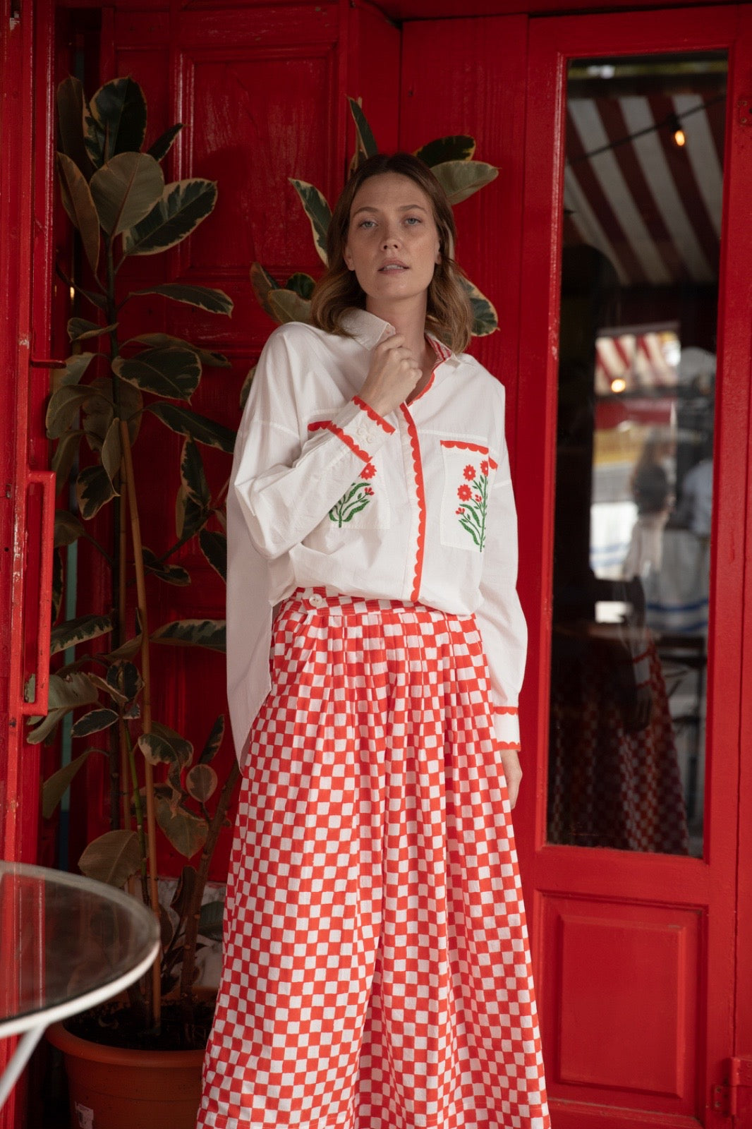 Red Checks skirt