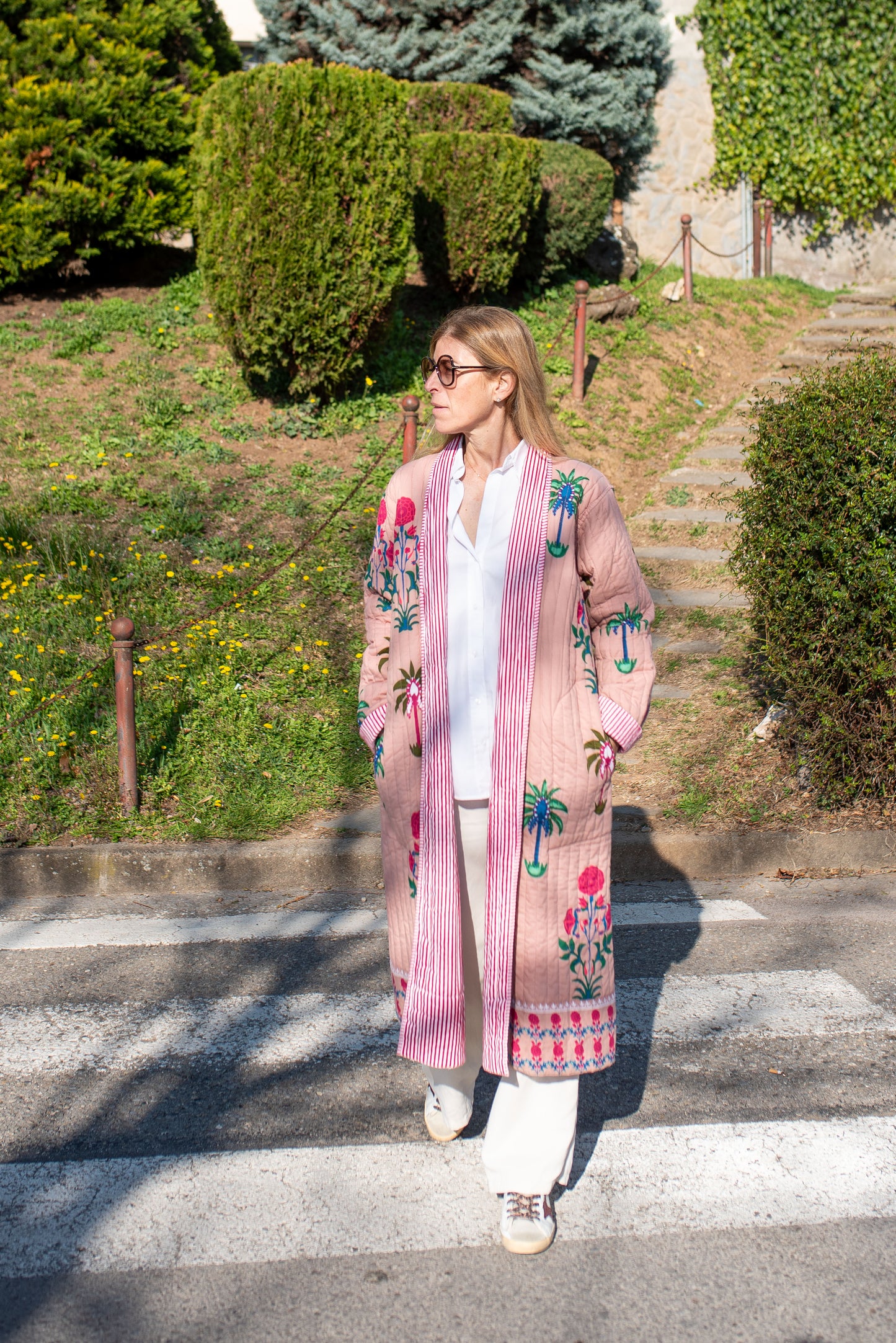 Quilted Palm Tree Jacket
