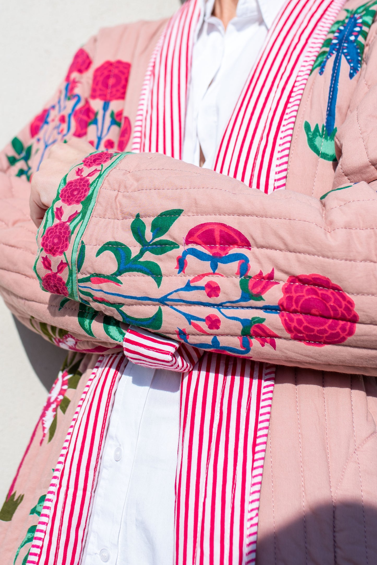 Quilted Palm Tree Jacket