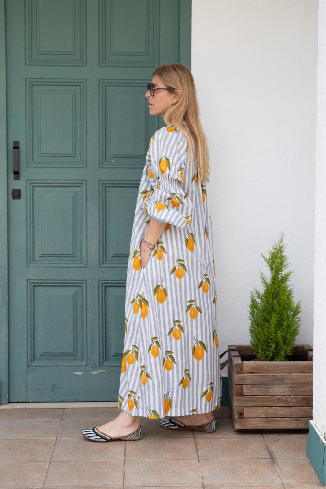 Grey lemons dress