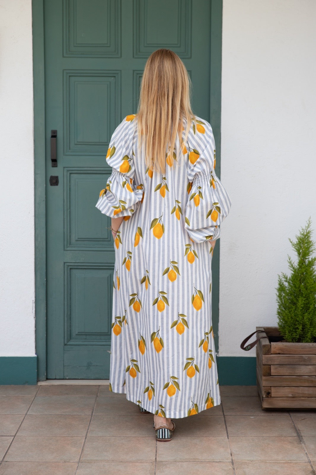 Grey lemons dress