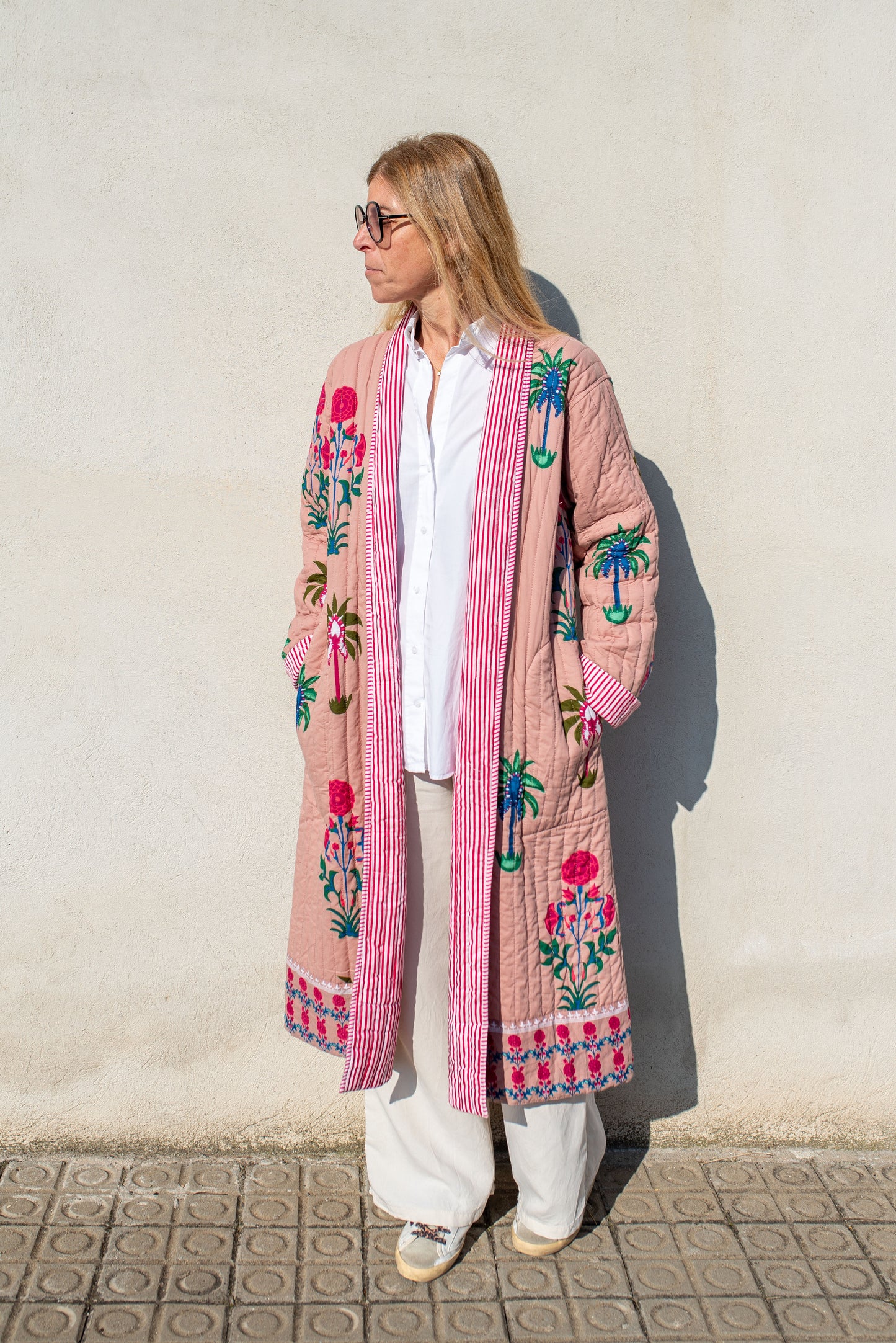Quilted Palm Tree Jacket