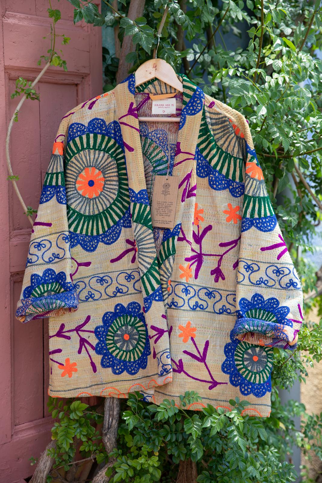 Old kantha embroidery Jacket