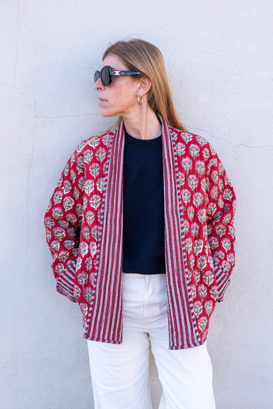 Chaqueta Corta Acolchada Reversible