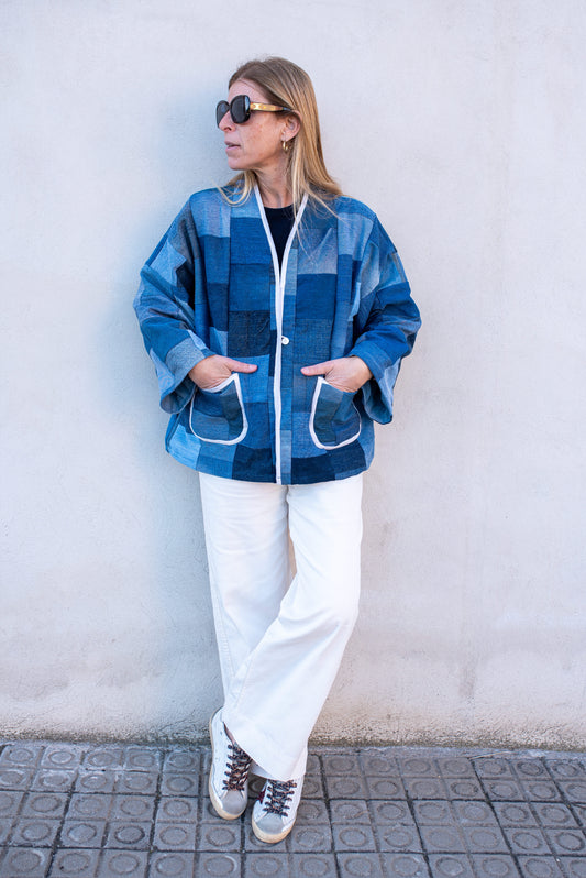 Vintage Jeans Patchwork Jacket