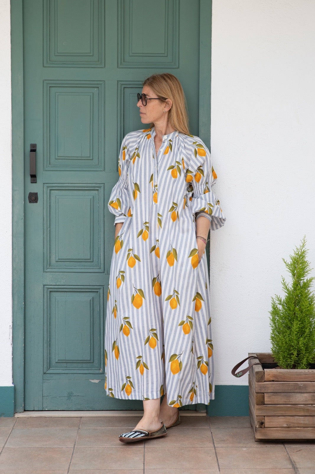Grey lemons dress