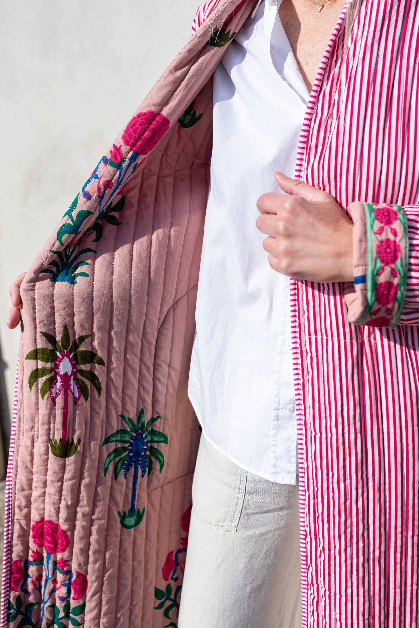 Quilted Palm Tree Jacket