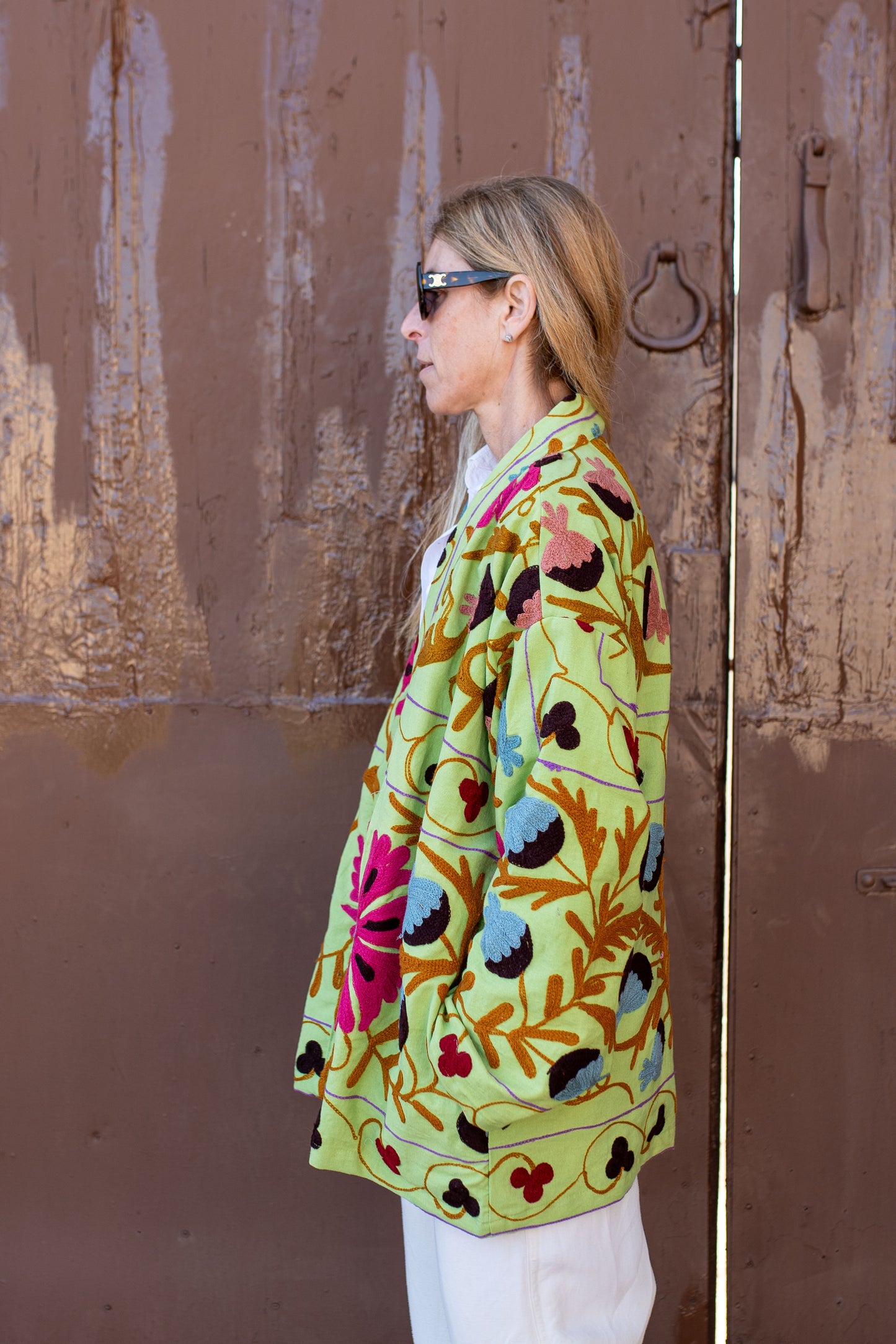 Velvet Embroidery Short Jacket