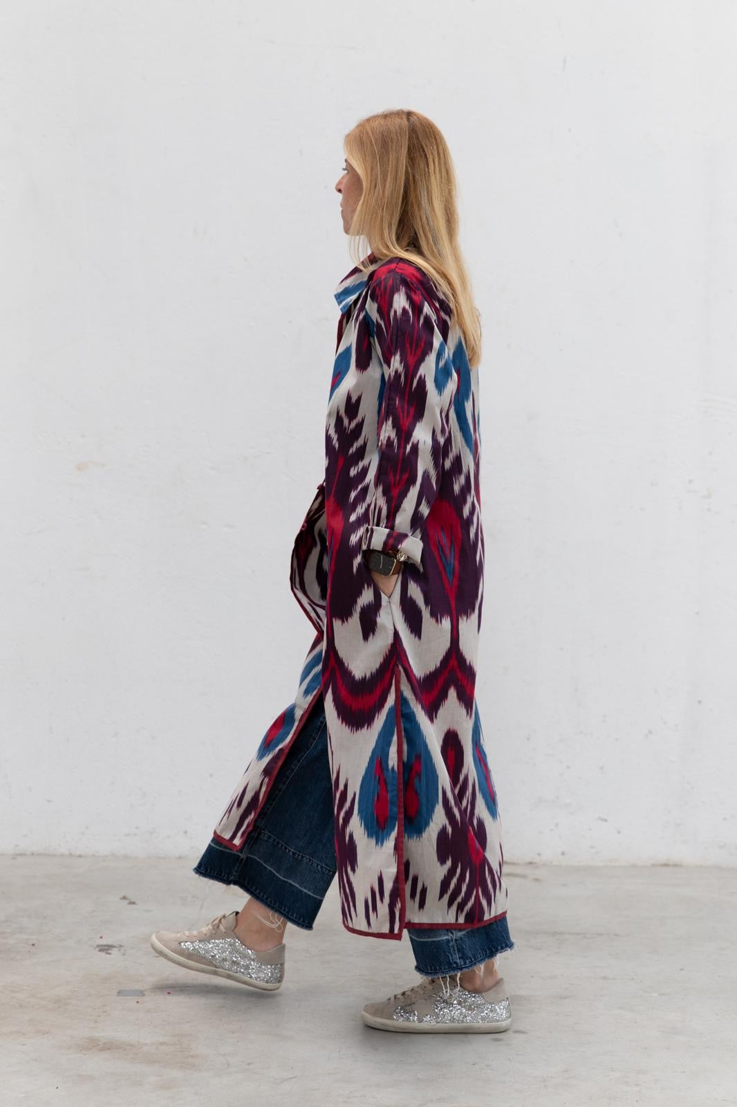 Ikat Long Jacket